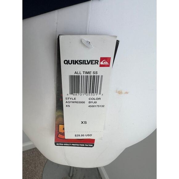 Women's Quicksilver Swim Surf Top Rash Guard w UPF 50+ Sun Protection XS - Picture 4 of 7